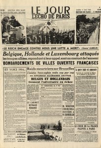 De Slag om België of Belgische Campagne - 18-daagse campagne - Duitse invasie van België tijdens de Tweede Wereldoorlog - Journal 