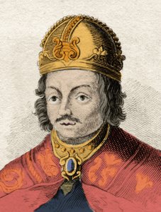 De koning van Castilië Alfonso X de wijze (Alfonso X el Sabio) (1221-1284) door Anonymous Anonymous