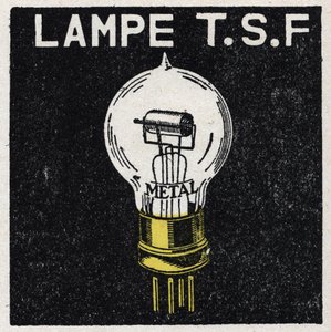 De T.S.F.: T.S.F. lamp. Anonieme illustratie uit 1925. Privécollectie. door Anonymous Anonymous