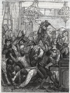 Diefstal van de meubelbewaker (huidig Hotel de la Marine, Place de la Concorde) - Diefstal in de week van 11 tot 17 september 1792 door een bende onder leiding van Paul Miette, van een deel van de diamanten, in het hotel du Garde-Meuble de la Couronne, Par door Anonymous Anonymous