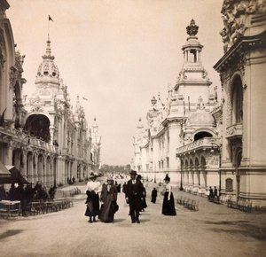 Wereldtentoonstelling van 1900 in Parijs: Esplanade des Invalides. Privécollectie