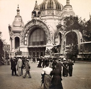 Universele Tentoonstelling van 1900 - Exposition Universelle de 1900 in Parijs: Palais de la Métallurgie - privécollectie