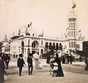 Wereldtentoonstelling van 1900 in Parijs: Het Paleis van Algerije - privécollectie door Anonymous Anonymous