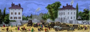 Uitzicht op de oude Barrière d