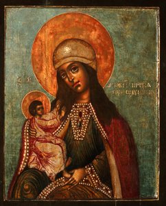 Moeder Gods van Siloam door Anonymous Russian icon painter