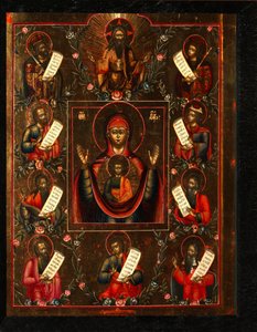 Onze Lieve Vrouw van Koersk, Begin 19e eeuw door Anonymous Russian icon painter