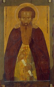 Sint Dionysius Glushitsky 1363-1437, 17e eeuw door Anonymous Russian icon painter
