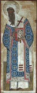 Heilige Metropolitan Alexei van Moskou, 16e eeuw door Anonymous Russian icon painter