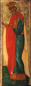 Sint Vladimir van Kiev, begin 15e eeuw door Anonymous Russian icon painter