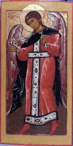 De Aartsengel Gabriël door Anonymous Russian icon painter