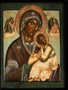 De Moeder Gods van de Passie Strastnaya, 17e eeuw door Anonymous Russian icon painter