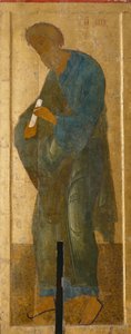 De heilige apostel Andreas uit de Deesis-reeks door Anonymous Russian icon painter