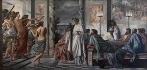 Het banket van Plato door Anselm Feuerbach