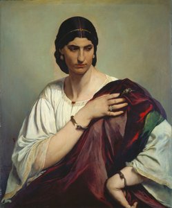 Halflang Portret van een Romeinse Vrouw