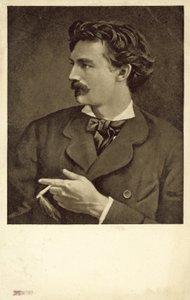 Zelfportret van Anselm Feuerbach, Duitse kunstenaar door Anselm Feuerbach