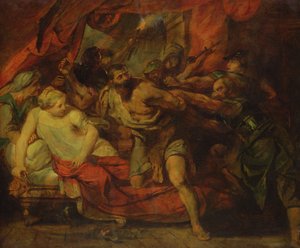De Gevangenschap van Samson, naar een schilderij van Rubens, 1848 door Anselm Feuerbach
