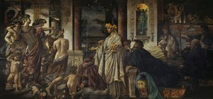 Het symposium Tweede versie, ca. 1871-1874 door Anselm Feuerbach