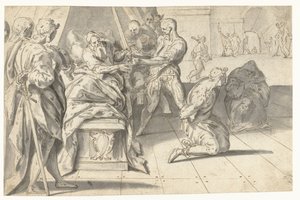 Rechtspraak van Graaf Willem III de Goede over de baljuw van Zuid-Holland door Anthonie Blocklandt