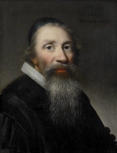 Portret van een man, waarschijnlijk een geestelijke door Anthonie Palamedesz (copy after)