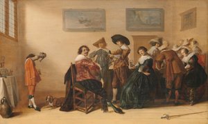 Vrolijk gezelschap in een kamer, 1633 door Anthonie Palamedesz