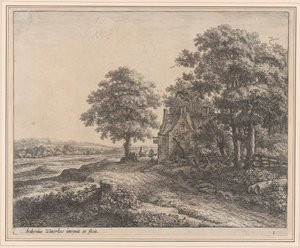 Een grote lindeboom voor een herberg, 17e eeuw