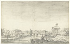 Derde Heiligewegspoort te Amsterdam door Anthonie Waterloo