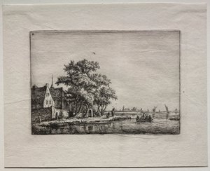 Twaalf Landschappen: Plaat B, De Begraafplaats bij het Kanaal