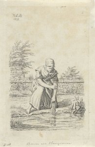 Wassende vrouw uit Henegouwen Boerin uit Henegouwen Boeren en boerinnen uit het Verenigd Koninkrijk der Nederlanden