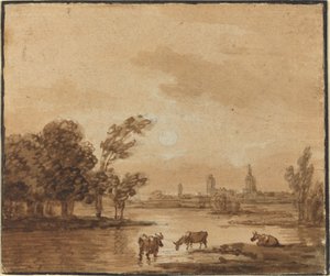 Landschap door Anthonie van Borssom
