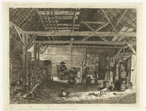 De stal van de herberg 