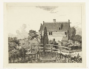 Jan Hanzenpad buiten de Raampoort door Anthonie van den Bos