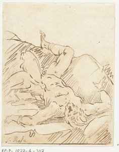 Prometheus geketend door Anthonie van den Bos