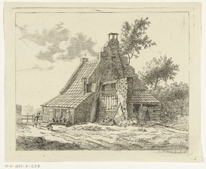 Ruïne van het huis Snaatburg te Maarssen door Anthonie van den Bos