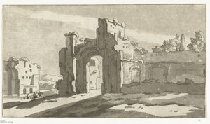Ruïnes van de grote zaal van de Thermen van Caracalla, Rome