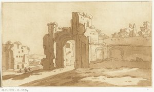 Ruïnes van de grote zaal van de Thermen van Caracalla, Rome