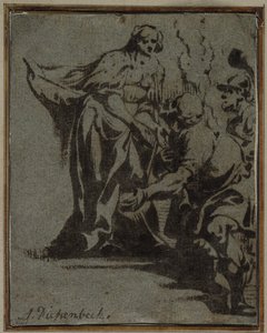 Een Scène uit de Klassieke Mythologie door Anthonis Sallaert