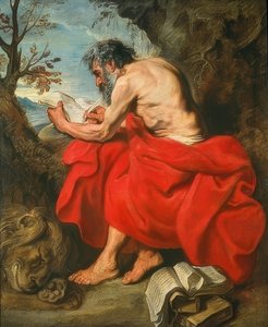 De heilige Hiëronymus door Anthony van Dyck