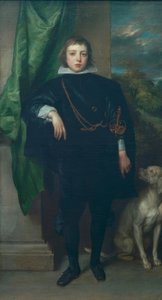 Prins Ruprecht van de Palts met een hond
