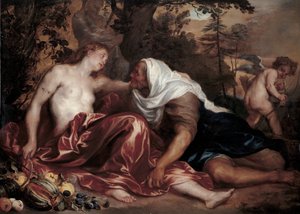 Vertumnus en Pomona, ca. 1625