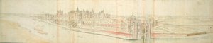 Hampton Court Palace vanaf de Rivier, c.1544