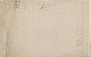 Panorama van Londen gezien vanaf Southwark: Lambeth, 1554 door Anthonis van den Wyngaerde