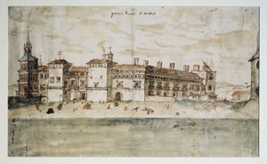 Het Alcazar van Madrid door Anthonis van den Wyngaerde
