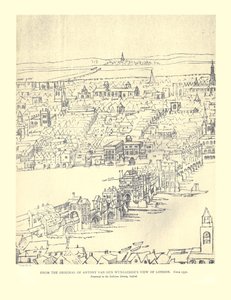 Van Den Wyngaerdes Uitzicht op Londen, ca. 1550, 1886