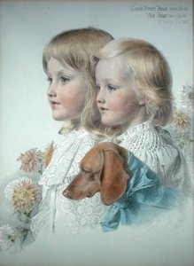 Portret van Conrad en Violet Flower