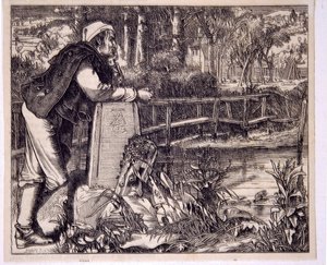 De oude Chartist door Anthony Frederick Augustus Sandys