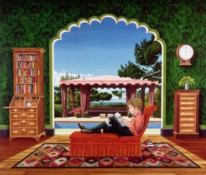 Jongen die Leest, 1983 door Anthony Southcombe