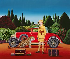 Rode Rolls Royce door Anthony Southcombe