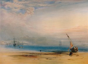 Scarborough vanaf de baai, 1850, 1935 door Anthony Vandyke Copley Fielding