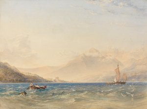 Het Hoofd van Loch Fyne, met Dindarra Kasteel