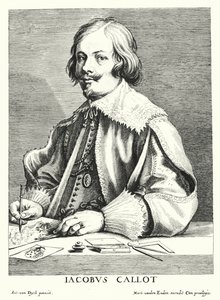 Jacques Callot, Franse tekenaar en graveur door Anthony van (after) Dyck